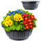 KADAX Blumenschale, runde Pflanzschale, Pflanzkübel aus Kunststoff, wetterfester Blumenkübel für Außen, Blumen, Pflanzen, Garten, Balkon, Deko, Blumentopf, frostsicher, Pflanzgefäß (20 cm, anthrazit)