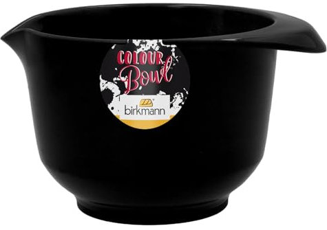 Birkmann, Colour Bowls Rühr- und Servierschüssel, Schwarz, 0,75 Liter, Melamin, kratzfest, standfest, nachhaltig, 708945