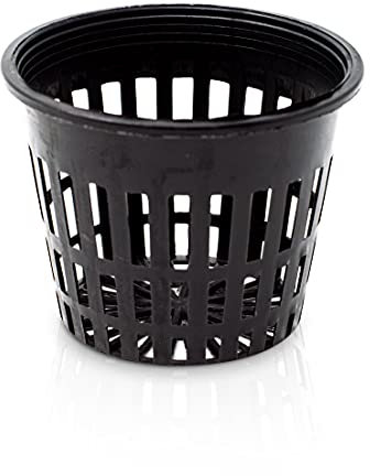 Oleanderhof 10 Stück Schwarze Garten Hydrokultur-Blumentopf aus Kunststoff- Pflanztöpfe 8cm Durchmesser - Anzuchttöpfe Plastik für Pflanzen, Orchideen, Teich und Aquarium