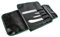 Sanelli linea Skin, Set 5 coltelli BBQ, Rotolo cuoco, Nero
