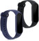 kwmobile Pulsera Compatible con Xiaomi Mi Smart Band 6 / Mi Band 6 / Band 5 Correa - 2X Correas de Silicona Flexible - Tamaño Ajustable