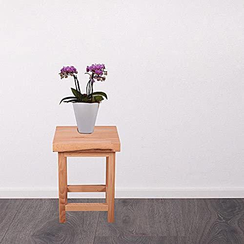 Dynamic24 Garden Pleasure Universalhocker Marco 3 Buche Schemel Beistelltisch Fusshocker