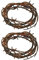 SunaOmni Simuliertes Stacheldraht, Halloween gefälschte verrostete Barbdraht Plastik Plastik Stachelschnur Party Dekoration 2pcs 2,5 cm