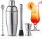 Wikimo Shaker Cocktail Kit, Professionnel en 750ml Shaker Cocktail INOX Kit pour Shaker Bar Mojito Con Doseur, Pilon et Cuillères à Soupe, pour Les Hommes et Les Femmes