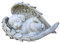 Camidy Pet Memorial Statue, Haustier Verlust Geschenke, Pet Memorial Stein Grabstein Maker Katze schläft in Winkel Flügel Statue Sympathie Geschenk