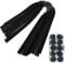 OUBOTER 10 Pcs Slingshot Bands Catapult Elastics with Box Replacement Rubber Bands for Catapult Slingshot Hunting Shooting (10 Black)