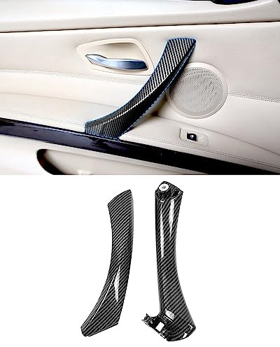 SHSBSCAR E90 Türgriff Ersatz links, für BMW 3er Serie, Türgriff Ersatzkit, für E90 E91 E92 E93 316 318 320 323 325 328 330 335 (2005-2012) in Carbon-Optik