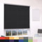 Deluxe Daylight Roller Blinds Light Filtering Premium Fabric Easy Fit Metal Brackets Bedroom Living Room Office Child Safe 160cm Length Trimmable Black 120cm
