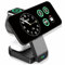 3 in 1 Wireless Charging Station Compatible with iPhone Mag-Safe Charger Stand,Magnetic Foldable 15W Fast Wireless Charger For iPhone 15/14/13/12/Pro Max/Pro iWatch Ultra/9/8/7/6/5/4AirPods