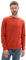 TOM TAILOR Herren Basic Crewneck Pullover aus Baumwolle, 36301 - Blood Orange Melange, M