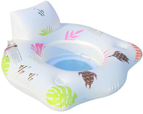 Lit flottant pour piscine - Canapé flottant pour piscine - Lit gonflable pour piscine pour adultes, Radeau pour piscine flottante avec lumière changeante de couleur, Fauteuil inclinable flottant