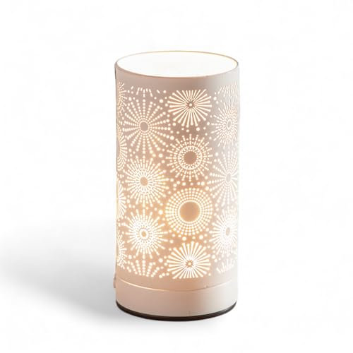 Zen’Arôme Duftwachs-Brenner Calorya Nr.15 - Elektrischer Duftwachs-Brenner für Duftwachs - Metall Parfümlampe mit Touch-Bedienung - Stimmungsbeleuchtung - Originelle Geschenkidee - H 21cm