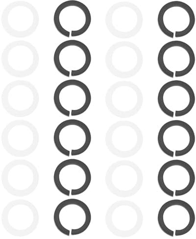 SG Store 12 Sets Guitar Tuner Handle Button Washers 4x6.3mm Guitar Peg Spacer Tuning Peg Gasket for Most Electric Guitars And Acoustic Guitars