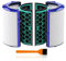Fanulter TP04 Air Purifier Filter for Dyson, Fan Filter Replacements for Dyson TP04 HP04 DP04 TP05 DP05 Air Purifier, 360 Glass Hepa And Activated Carbon F-ilter