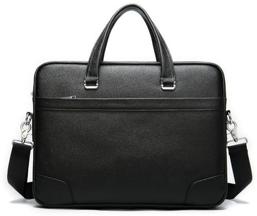 LZM-DIEWLEI Cartella in pelle per gli uomini Business Travel Laptop Messenger Bags Mens Leather Messenger Bag Office College Bag