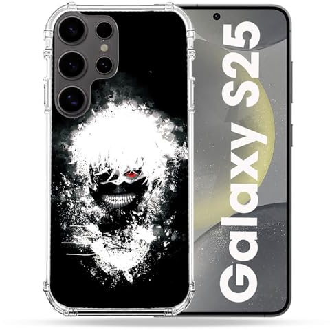 Cokitec Verstärkte Schutzhülle für Samsung Galaxy S25, Manga Tokyo Ghoul Kaneki Tag