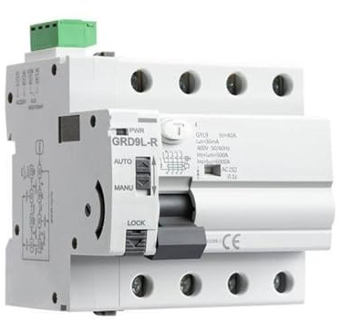 Disjoncteur de fuite type GRD9L-R 4P 40A 30mA-A