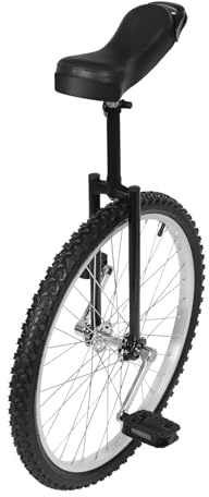 Garbenat Einrad 24 Zoll Höhenverstellbar Kinder Einrad Outdoor Upgrade Einräder für 7-60 Jahre Balance Trainingeinrad für 1,4–1,75 m Kinder und Erwachsene | Anfänger/Profis (Schwarz)