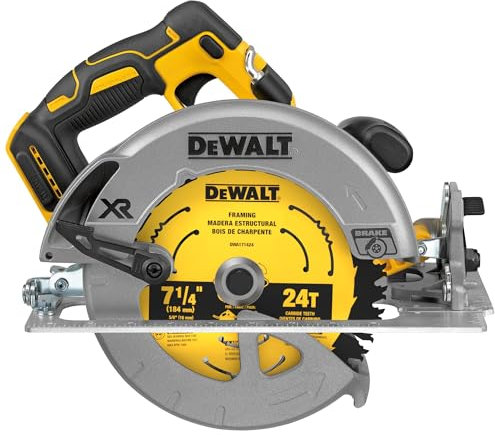 Dewalt 20V Max 7-1/4 pollici sega circolare con freno, solo strumento, senza fili (Dcs570B)