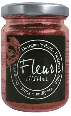 FLEUR DESIGNER'S PAINT | Fleur Glitter In Polvere, 90Gr, Cherry Red