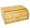 Oypla Single Layer Roll Top Bamboo Wooden Bread Bin Kitchen Storage
