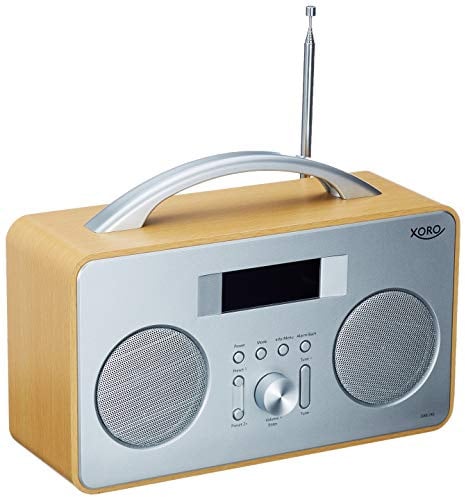 XORO DAB 600 IR V3 - Internet DAB+/UKW Radio mit WLAN, 2 x 5 Watt RMS, USB 2.0, App-Steuerung, Bluetooth, Spotify Connect, AUX, Weckfunktion, Wetterstation