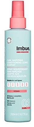 Imbue Curl Inspiring Leave-in-Spray für Locken - Vegan und 'Curly Girl'-Methode freundlich, 200ml