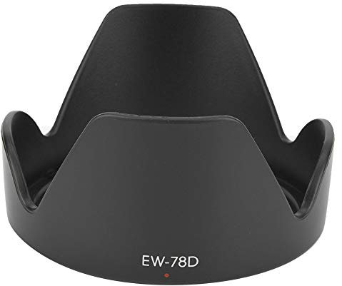 Gegenlichtblende, EW-78D ABS Mount Gegenlichtblende Geeignet für Ef-S 18-200 Mm F/3.5-5.6 Ist Objektiv. Eliminieren Sie Unerwünschtes Licht und Blendung bei Gegenlicht, Seitenlicht, Blitz oder N