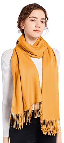 ELF KUCKUCK Schal Damen Winter Baumwolle Winterschal Pashmina, Geschenke für Frauen Freundin Mama, Gleb