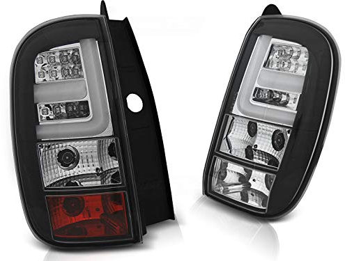 LED Rear Lights compatible with Dacia Duster 2010 2011 2012 2013 2014 GV-746 Bar Tail Light Assembly Tail Lamp 1 Pair Driver And Passenger Side Complete Set Black