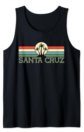 Santa Cruz CA Kalifornien - Retro 70er 80er Jahre Surfer Tank Top