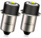 Ruiandsion 1-9V LED Torch Light Bulb P13.5S LED Bulb 1.5V 3V 4.5V 6V 9V Replacement for Flashlight Lantern Work Light Bulbs (Pack of 2)
