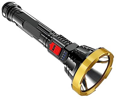 STOBOK 1200mah Outdoor Led Taschenlampe Wiederaufladbare Wasserdichte Handlampe Mit Usb-ladefunktion Für Camping Wandern Notfälle Und Outdoor Aktivitäten