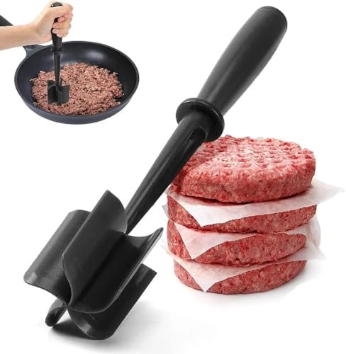 Anicy Hackfleisch Zerkleinerer Hackfleischzerteiler - Beef Masher Hitzebeständiger Fleischhacker Hamburger Chopper Masher Für Rindfleisch Burger Fleisch Für Gemüse Und Obst