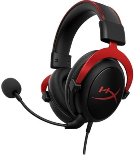 HyperX Cloud II Gaming Headset - Stereo - USB - Wired - Over-The-Head - Binaural - Ear-Cup - Black, Red