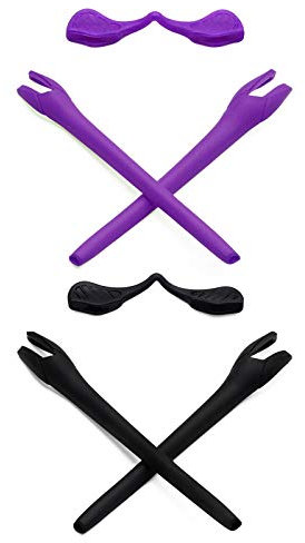 Mryok Kits de almohadillas de repuesto para gafas de sol Oakley Radar EV Series, Púrpura Y Negro, Talla única