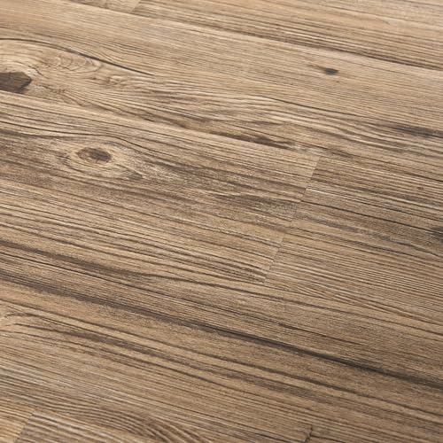 NEU.HOLZ Revêtement de Sol Adhésif Lames Laminées PVC Vinyle Effet Naturel Compatible au Plancher Chauffant 7 Pièces 0,975 m² Rustic Oak Chêne Rustique