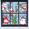192PCS Weihnachten Fenstersticker, Weihnachten Fensterbilder, Doppelseitige Wiederverwendbare Statisch Haftende PVC Aufkleber für Glasfenster Weihnachten Dekoration (9 Blatt, 20x30cm)