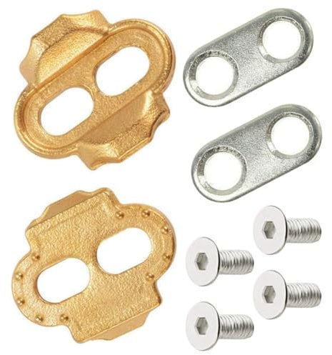 WLAUBO 1Pair Bike Pedal Cleats 6 Degree Float with 15 Degree Release Angle Cycling Cleats Lock for Bike Shoes Compatible with Eggbeater, Candy, Smarty, Mallet Pedals