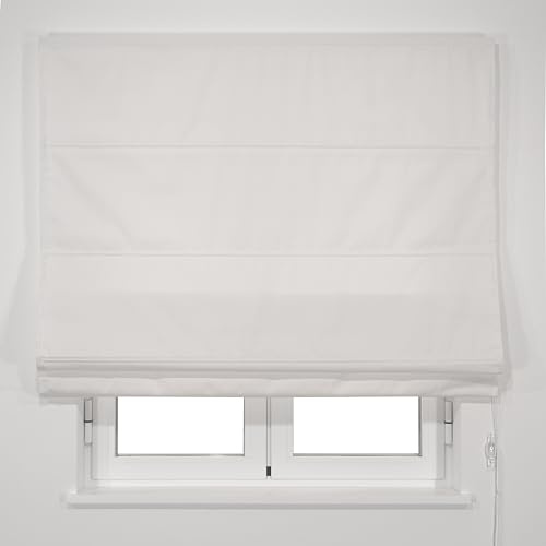 VIEWTEX | Basic Translucent Faltrollo |Farbe: Off-White | Größe: 180cm X 175cm | Für Türen und Fenster | Made in Spain | 5 Jahre Garantie