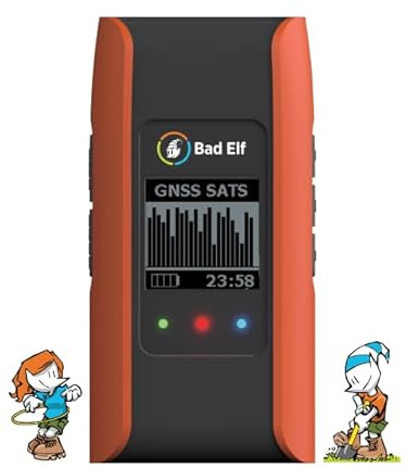 Bad Elf Flex® Mini Receptor GNSS estándar (GPS/GLONASS/Galileo/BEIDOU), pequeño, Naranja