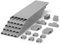 LZEOY 10m Kabelkanal-Set für TV-Wandmontage - Selbstklebende Kabelschiene (Grau) - 25 Stück Kabelversteck 40x2,4x1,4cm - Oberputzinstallation für Haushalt & Büro