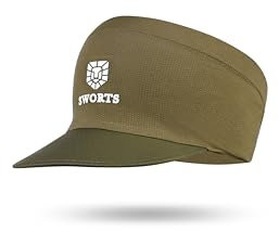 SWORTS Damen Visor Cap I Bandana Laufvisier mit Anti-Schweiß-Stirnband (Performance Sonnenschild Sport)