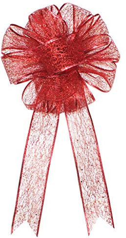 X-Institute Weihnachtsbaum-rote Schleife, rote Geschenkschleife, Weihnachtsbaumschleife mit Weihnachtsschleife, Blumenstrauß