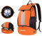 EULANT Fußball Rucksack mit Schuhfach, Multifunktionsrucksack mit bodenfach, Wasserdichter Sporttaschen für Basketball Volleyball Schwimmen Training Strand Yoga,Trockene Nassabscheidung,Orange