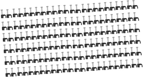 Artibetter 2 Set Di Clip Da Parete Per Cavi Da 4 Mm E 6 Mm Di Graffette Per Cavi Elettrici Tv Fermacavi in ​​pvc