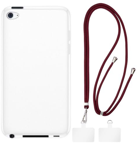 Crossbody-/Halsband-TPU-Handyhüllen-Set Kompatibel mit iPod Touch 4, Stoßfeste Schutzhülle mit Verstellbarem Tragegurt