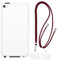 Crossbody-/Halsband-TPU-Handyhüllen-Set Kompatibel mit iPod Touch 4, Stoßfeste Schutzhülle mit Verstellbarem Tragegurt