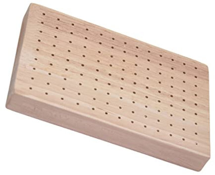 Amosfun Essensspießhalter Aus Holz Für Vorspeisen Obsthalter Mit Löchern Für Partys Grillpartys Und Buffets