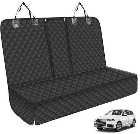 Sporgo Wasserabweisender Hundebezug für Rückbank: Auto Sitzschoner, Haustier Sitzbezug, Rutsch- und Kratzfest (135 x 120cm)